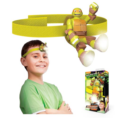 Nickelodeon Teenage Mutant Ninja Turtles Michelangelo Head Lamp Flashlight